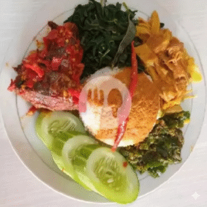 Nasi Ikan Tongkol Balado